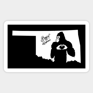 Bigfoot Oklahoma State Pride Magnet